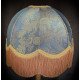 Paisley Jacquard Aqua Blue and Gold Dome Lampshade