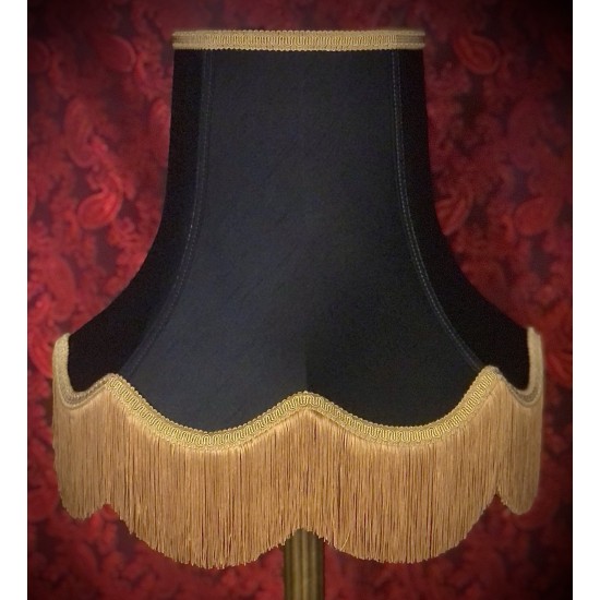 Black and Gold Fabric Lampshades