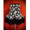 Black Floral Scalloped Fabric Lampshades