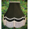 Black and White Double Scallop Fabric Lampshades