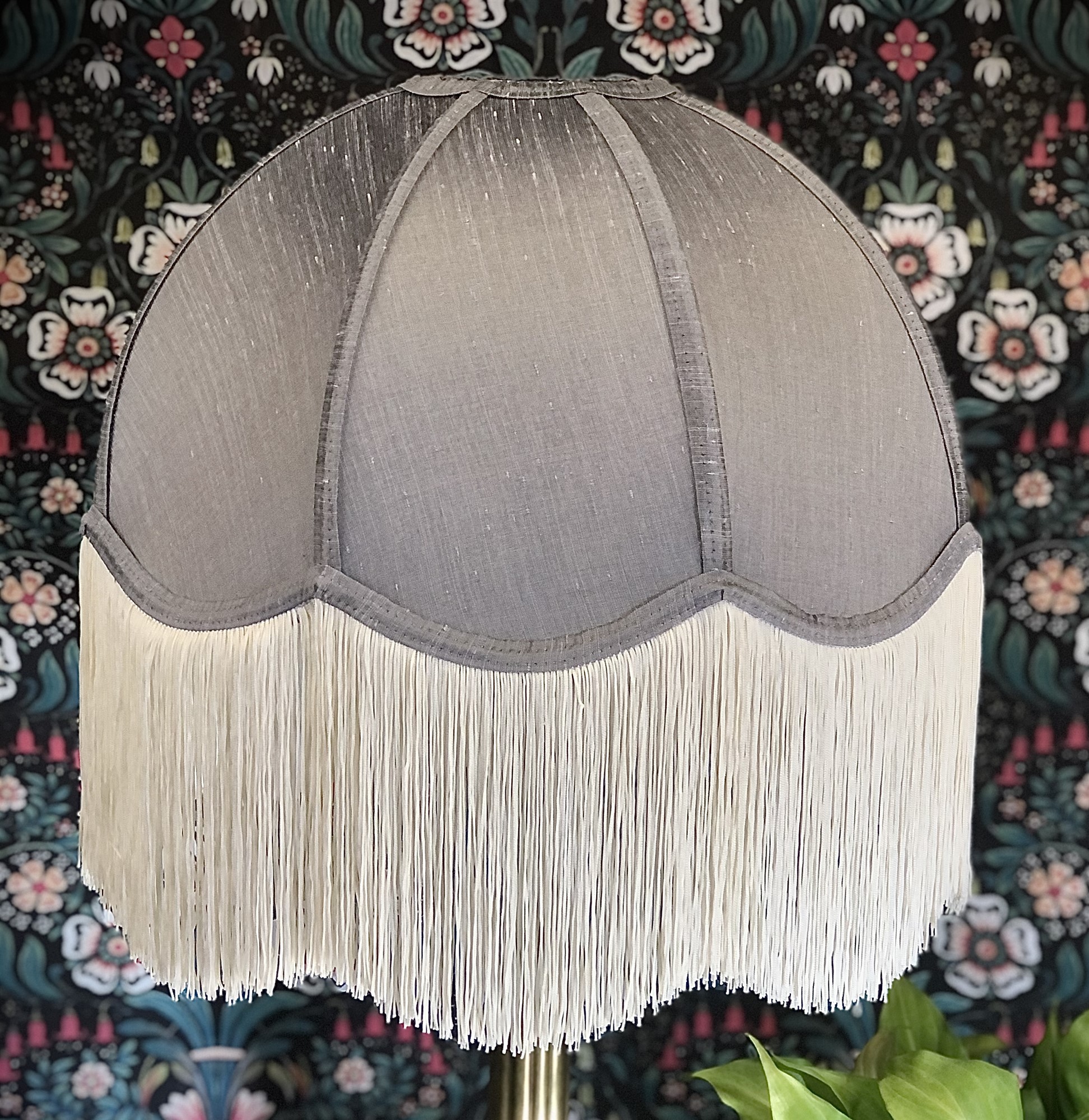 Flint Grey Dome Fabric Lampshade