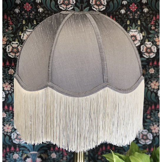 Flint Grey Dome Fabric Lampshade