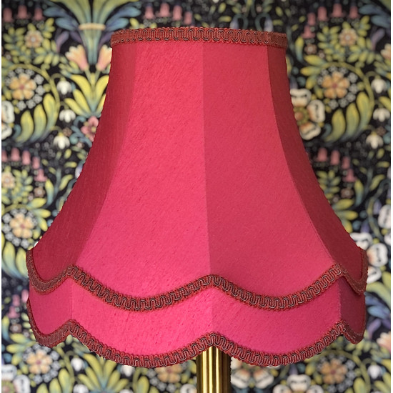 Fuchsia Pink Double Fabric Lampshade