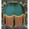 Holly Green and Gold Dome Fabric Lampshade