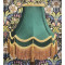 Holly Green and Gold Double Scallop Fabric Lampshades