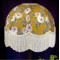 Mustard Floral Dome Fabric Lampshades