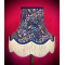 Navy Blue Floral Fabric Lampshades