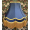 Navy Blue and Gold Double Fabric Lampshades