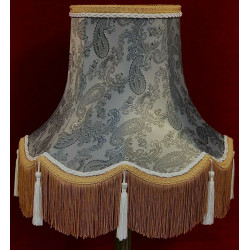 Paisley Jacquard Grey and Cream Lampshade