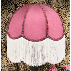 Pink Dome Fabric Lampshade Pink Dome Fabric Lampshade
