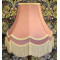Pink and Cream Double Scallop Fabric Lampshades