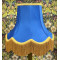 Royal Blue and Gold Fabric Lampshades