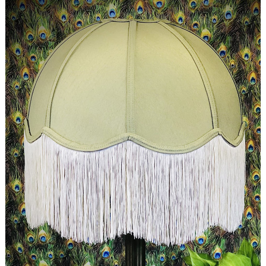Sage Green Dome Fabric Lampshade