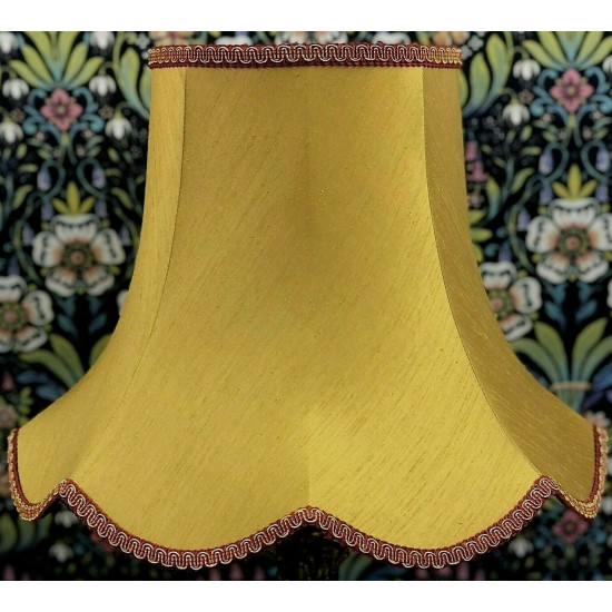 Antique Gold Rosso Modern Fabric Lampshade