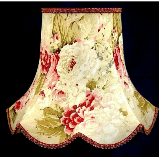 Chintz Floral Rosso Gold Modern Fabric Lampshade