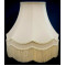 Cream Double Scallop Style Fabric Lampshade