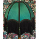 Holly Green and Black Parachute Dome Fabric Lampshade