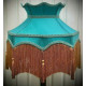 Teal Blue Downton Abbey Crown Fabric Lampshade