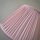 Baby Pink Gathered Fabric Lampshade