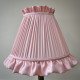 Baby Pink Ruffled Fabric Lampshade