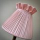 Baby Pink Ruffled Top Fabric Lampshade