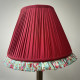 Rosso Red Green Floral Ruffled Bottom Lampshade Rosso Red Green Floral Ruffled Bottom Lampshade