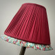 Rosso Red Green Floral Ruffled Bottom Lampshade Rosso Red Green Floral Ruffled Bottom Lampshade