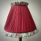 Rosso Red Green Floral Ruffled Lampshade