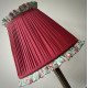Rosso Red Green Floral Ruffled Lampshade Rosso Red Green Floral Ruffled Lampshade