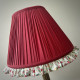 Rosso Red Rose Floral Ruffled Bottom Lampshade Rosso Red Rose Floral Ruffled Bottom Lampshade