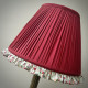 Rosso Red Rose Floral Ruffled Bottom Lampshade Rosso Red Rose Floral Ruffled Bottom Lampshade