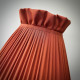 Burnt Orange Ruffled Top Fabric Tapered Empire Lampshade