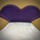 Cream and Purple Victorian Fabric Lampshades