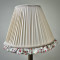 Cream Rose Floral Ruffled Bottom Tapered Empire Lampshade