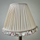 Cream Rose Floral Ruffled Bottom Tapered Empire Lampshade Cream Rose Floral Ruffled Bottom Tapered Empire Lampshade