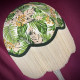 Cream Tropical Palm Leaf Fabric Dome Fabric Lampshade