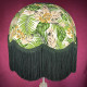 Cream and Green Tropical Palm Leaf Dome Lampshade Cream and Green Tropical Palm Leaf Dome Lampshade