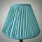 Duck Egg Blue Gathered Fabric Tapered Empire Lampshade