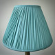 Duck Egg Blue Gathered Fabric Tapered Empire Lampshade