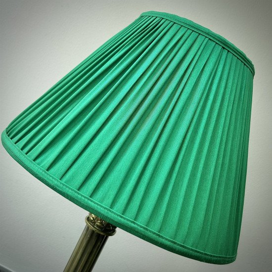 Emerald Green Gathered Fabric Lampshade