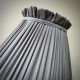 Flint Grey Ruffled Fabric Lampshade Flint Grey Ruffled Fabric Lampshade
