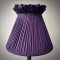 Grape Purple Ruffled Top Fabric Lampshade