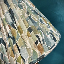 Porter and Stone Mardi Gras Pleated Fabric Lampshade