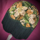 Green Tropical Palm Leaf Fabric Dome Fabric Lampshade Green Tropical Palm Leaf Fabric Dome Fabric Lampshade