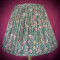Grey Floral Gathered Fabric Lampshade