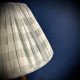 Harbour Blue Gingham Gathered Fabric Lampshade