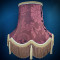 Harlequin Purple Mulberry Brocade Fabric Scalloped Bottom Lampshades