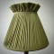 Olive Green Ruffled Top Fabric Lampshade