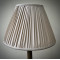 Oyster Gathered Fabric Lampshade