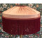 Pink and Wine Gathered Tiffany Lampshade